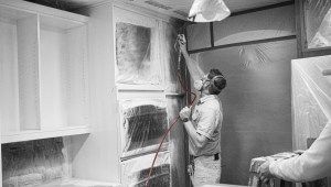 Titan Impact X 440 in use - spraying cabinets