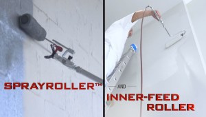 sprayroller vs. inner-feed roller