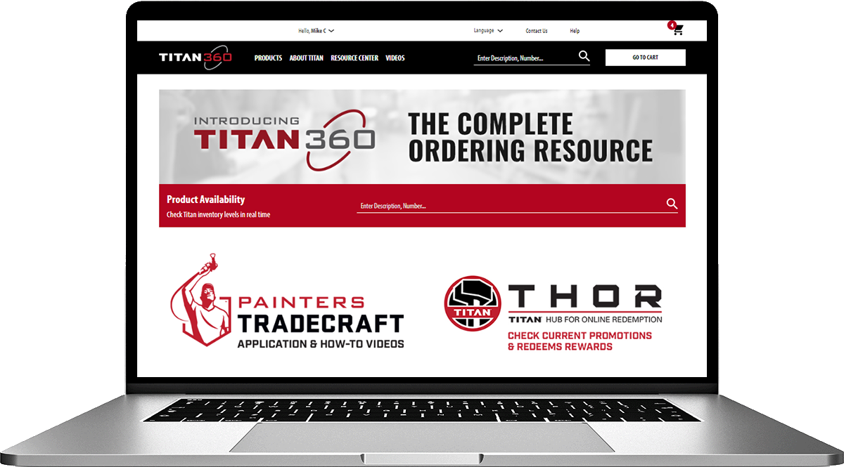 Titan 360 laptop screen
